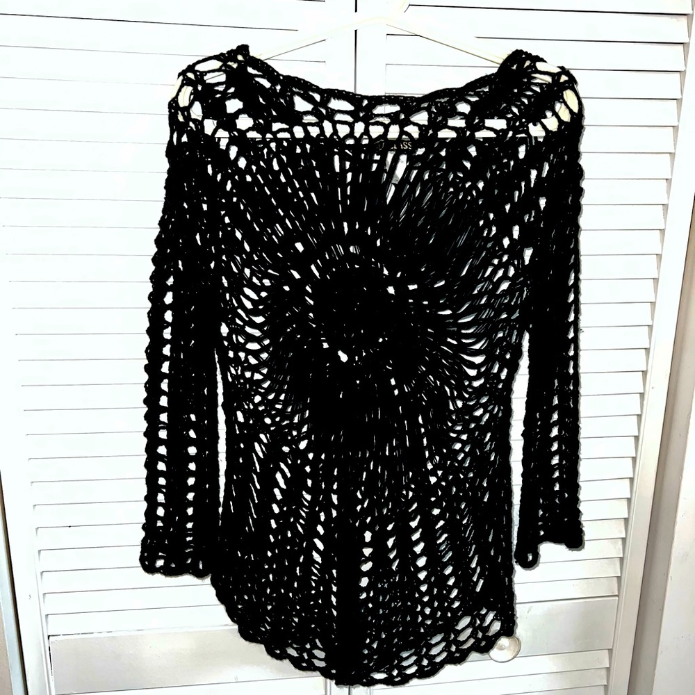 Trendy Crochet Dress Cover Up- LIKE NEW